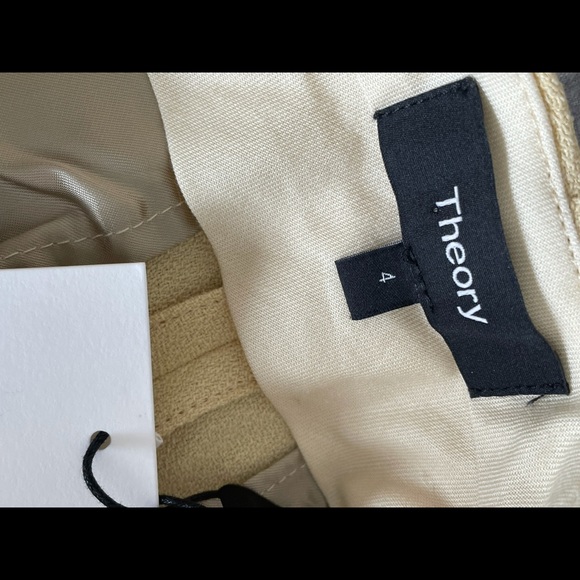 Theory super hi waist textured “Cady” trousers, Sz 4 - Picture 6 of 9